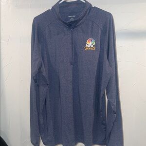 New- mens Sport-Tek Heathered Gray Quarter-Zip Pullover- XL